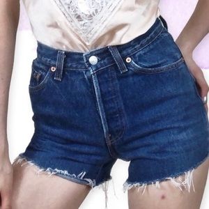 Vintage Levi's 550 High Waisted Cutoff Jean Shorts